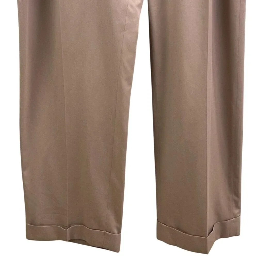 Polo By Ralph Lauren Classic Khaki Chino Pleated Front Cuffed Dress Slacks 40x32